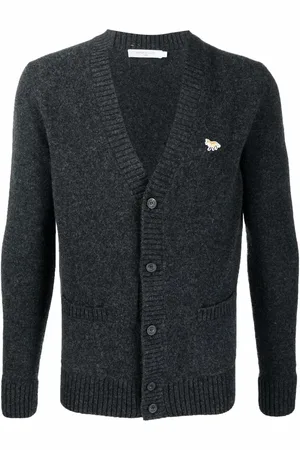 Maison Kitsuné Cárdigan con parche Fox