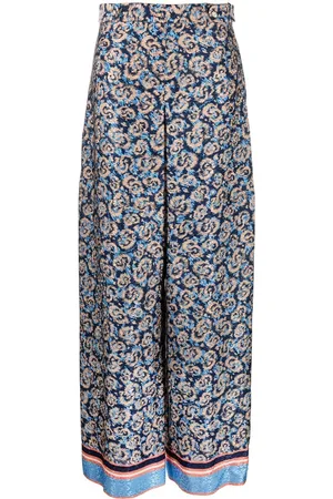 Salvatore Ferragamo Pantalones palazzo con logo