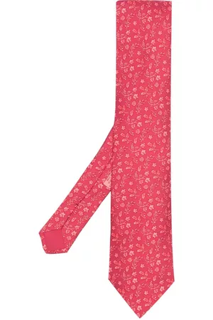 Hermès Hombre Corbatas - Corbata de seda estampado floral 2000 pre-owned