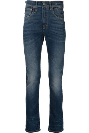 R13 Jeans slim con efecto lavado