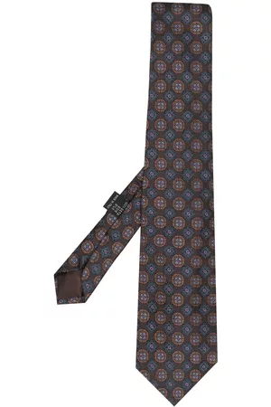 VERSACE Hombre Corbatas - Corbata de seda con estampado floral 1990
