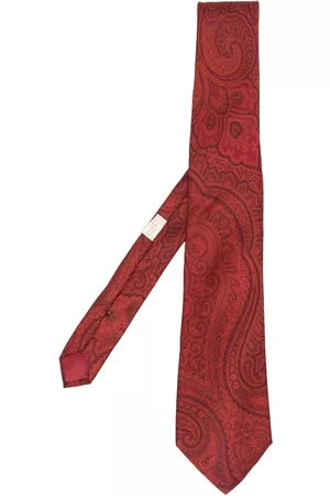 VERSACE Hombre Corbatas - Corbata de seda con estampado de cachemira 1970