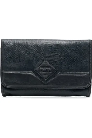 Gianfranco Ferré Bolsa de mano con logo en relieve 1990
