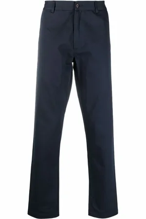 Universal Works Pantalones rectos con tiro alto