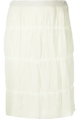 Comme des Garçons Falda recta de cintura alta 2000