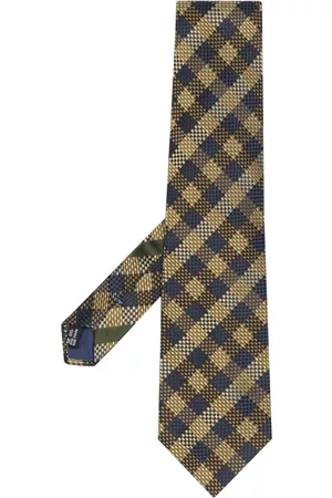 Salvatore Ferragamo Corbata a cuadros 1990