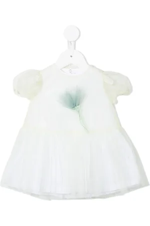 Il gufo Vestido con apliques florales