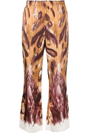 Marni Pantalones acampanados con estampado gráfico