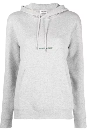 Saint Laurent Hoodie con logo bordado
