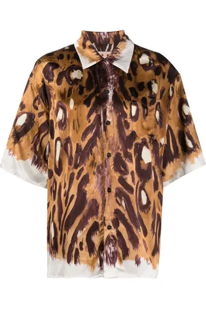 Marni Camisa con estampado de leopardo