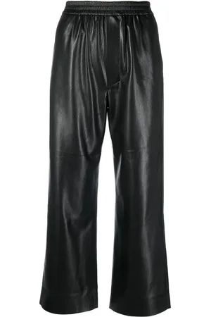Nanushka Pantalones rectos con bolsillos