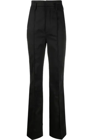 Saint Laurent Pantalones de vestir con tiro alto