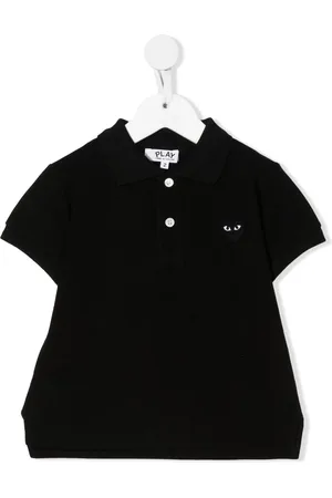 Comme des Garçons Playera tipo polo con logo bordado
