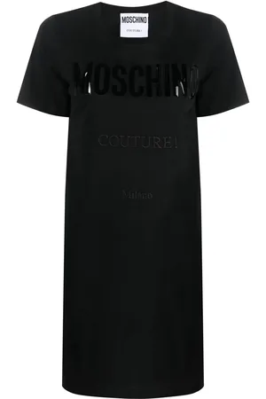 Moschino Vestido estilo playera con logo estampado