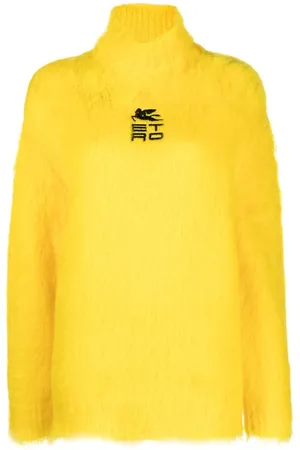 Etro Suéter con logo bordado y cuello vuelto