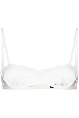 Kiki de Montparnasse Brasier balconette de seda con encaje