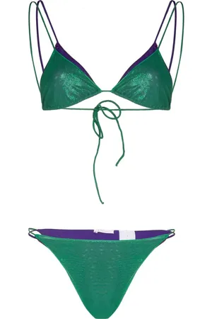 Oseree Bikini estilo triángulo con moño a los lados