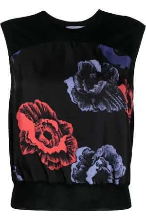 Salvatore Ferragamo Playera con estampado floral