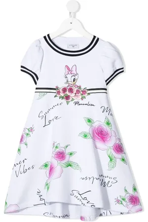 MONNALISA Vestido midi con estampado Daisy Duck