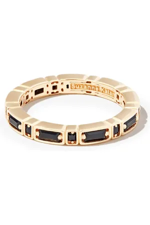 Suzanne Kalan Anillo eternity Inlay Sideways en oro amarillo de 18kt con zafiro