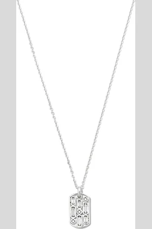 Suzanne Kalan Collar con dije Inlay en oro blanco de 18kt con diamantes