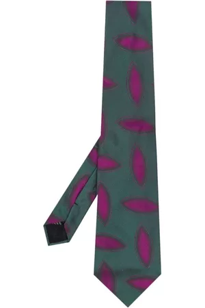 VERSACE Hombre Corbatas - Corbata de seda con estampado geométrico 2000