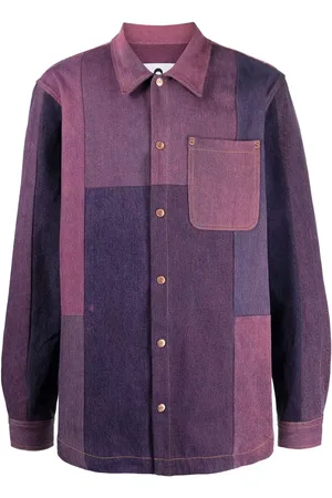 Marine Serre Camisa con diseño patchwork