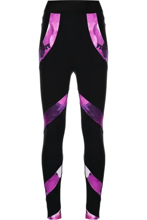 Marchesa Notte Leggins con tiro alto y estampado abstracto