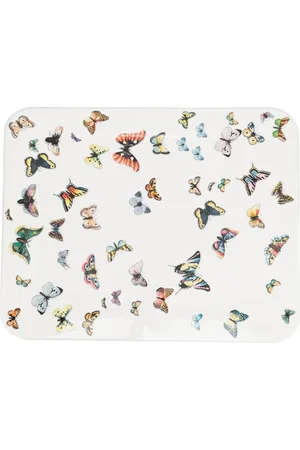 FORNASETTI Bandeja con estampado de mariposas