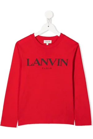 Lanvin Playera manga larga con logo estampado