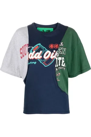 Colville Playera con diseño patchwork