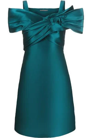 Alberta Ferretti Vestido corto con cuello en V