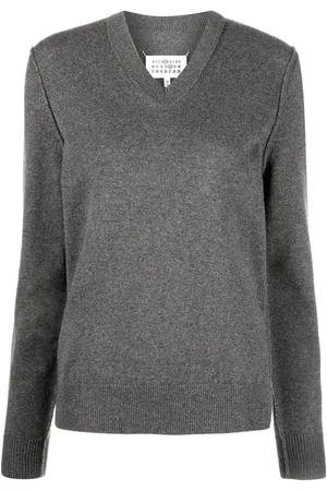 Maison Margiela Suéter de cachemira con cuello en V