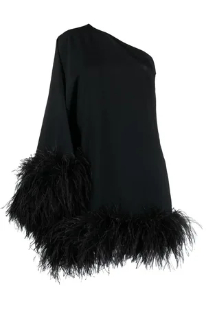 ‎Taller Marmo‎ Vestido Piccolo Ubud con ribete de plumas