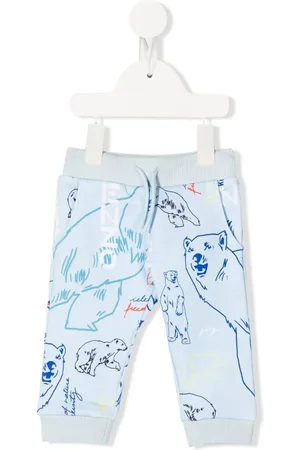 Kenzo Pants tejido con logo estampado