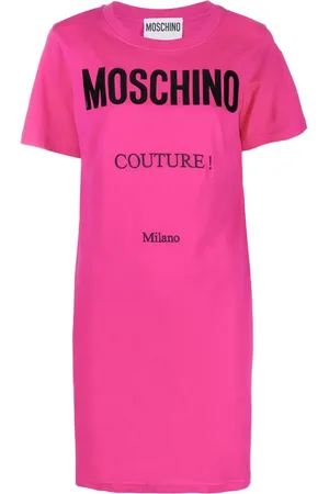 Moschino Vestido estilo playera con logo estampado