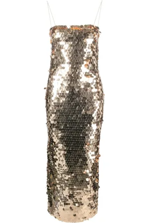 Ilkyaz Ozel Vestido Phoenix in Serpent Doré