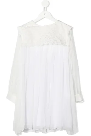Chloé Vestido de ceremonia de seda con volantes
