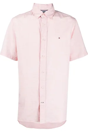 Tommy Hilfiger Camisa con rayas estampadas y logo bordado