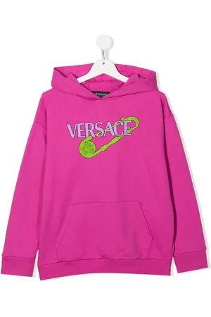 VERSACE Hoodie con logo estampado