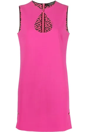 VERSACE Vestido recto con aberturas