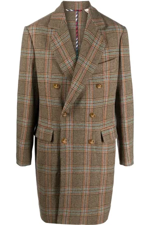 Vivienne Westwood Abrigo a cuadros con doble botonadura