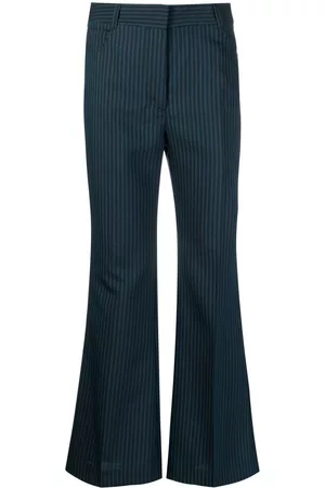 Stella McCartney Pantalones acampanados con rayas estampadas