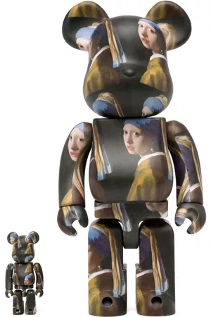 MEDICOM TOY Set de figuras Girl With Pearl Earring BE@RBRICK 100% + 400%