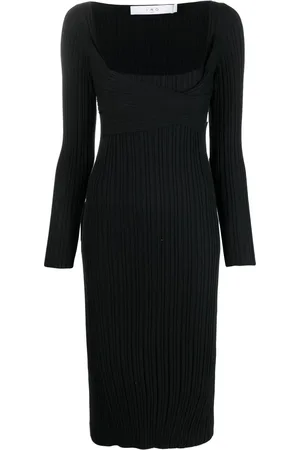 IRO Vestido midi tejido de canalé