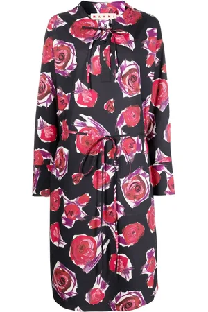 Marni Vestido con rosas estampadas