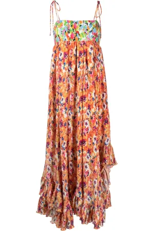 Msgm Vestido largo con estampado floral