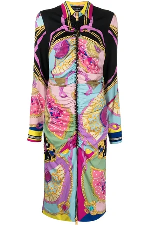 VERSACE Vestido camisero midi I Ventagli