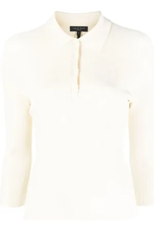 RAG&BONE Playera tipo polo de canalé Pacey