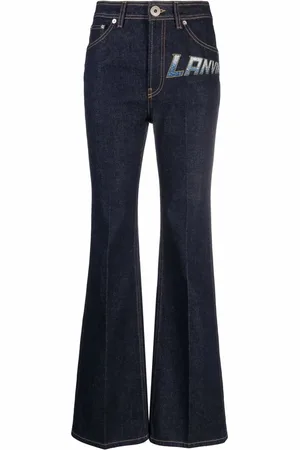 Lanvin Jeans rectos con logo estampado